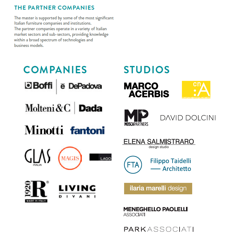 Politecnico di Milano Furniture Design master başvuruları açıldı