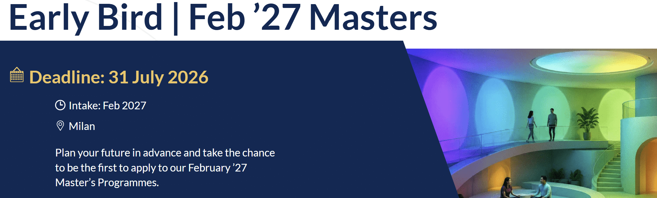 Domus Academy 2027 Şubat erken kay