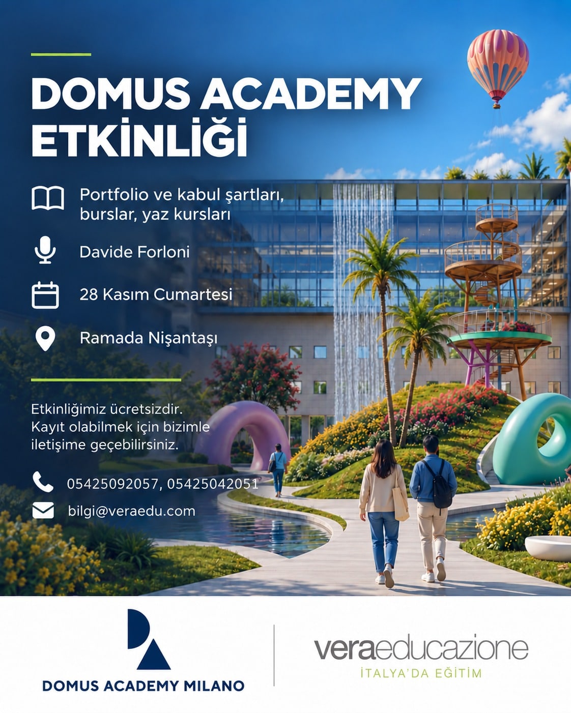 Domus Academy etkinliği -28 Kasım Cumartesi